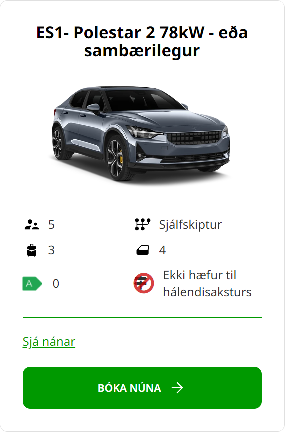 Rafbíll flokkur ES1